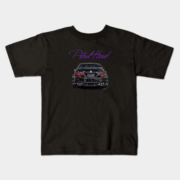 BMW M5 Petrol Head Kids T-Shirt by JFK KARZ